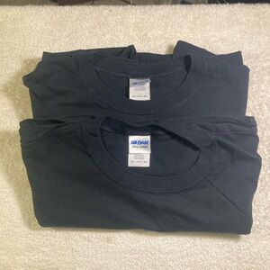 2pack Gildan Men's Black Sleeveless Tee